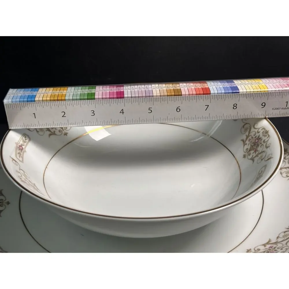 Rose China Kathy #3802 Japan_ Complete set of 6 _ No cups, no saucers.